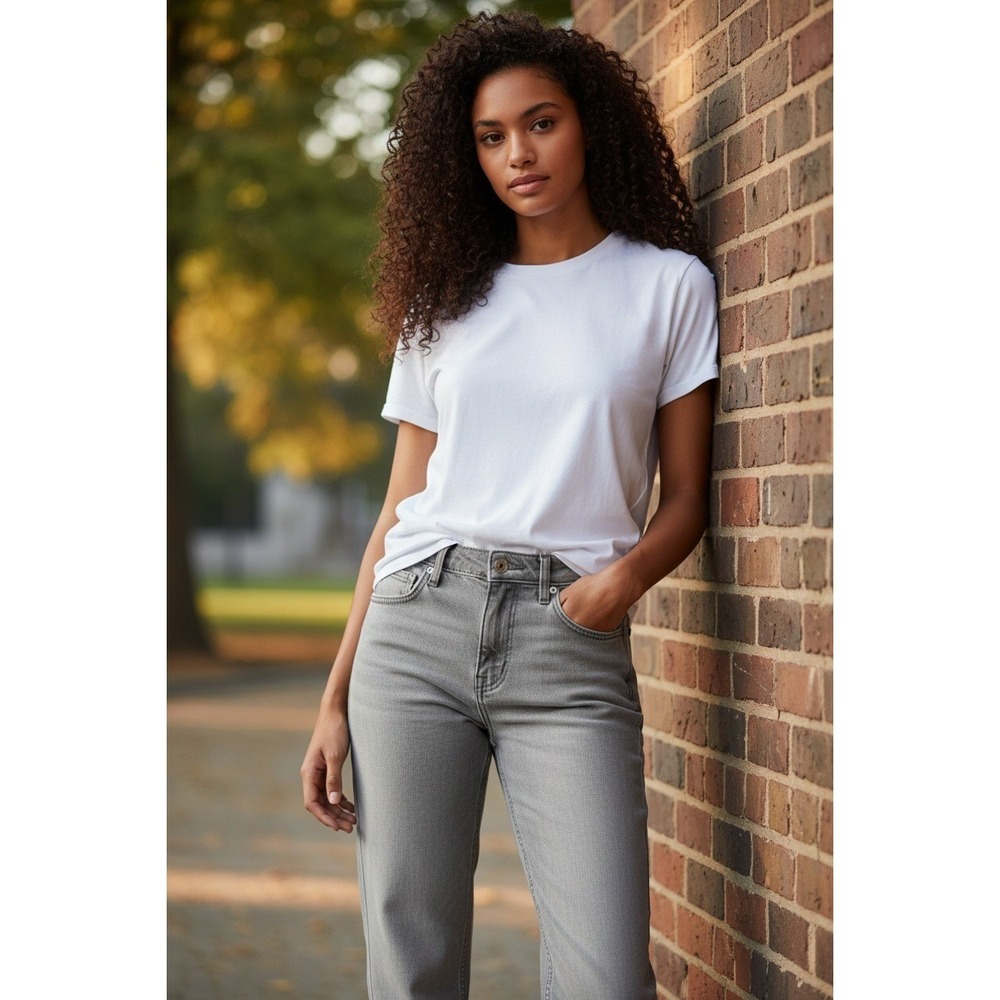 The Children's Place Women's Gray Straight Stretch Jeans‎ Size 16